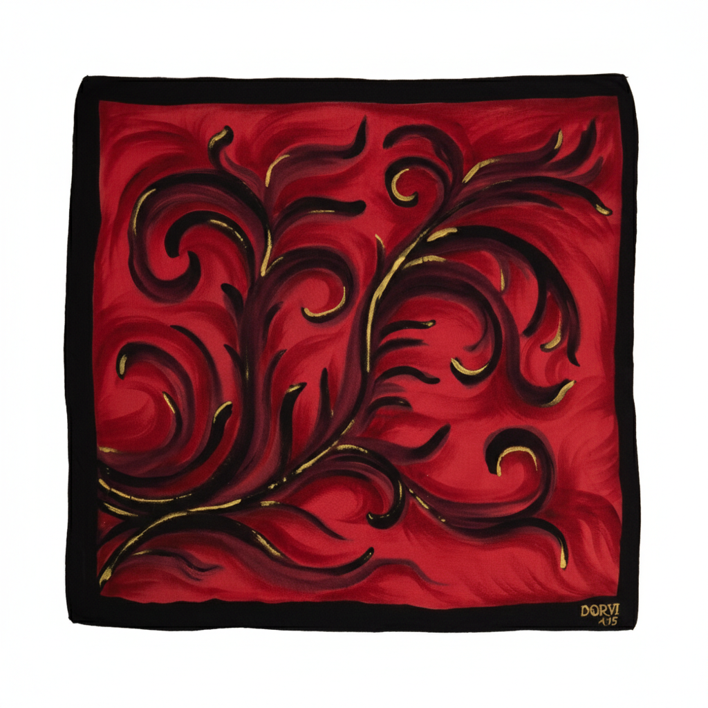 Crimson Pulse - Petite Square