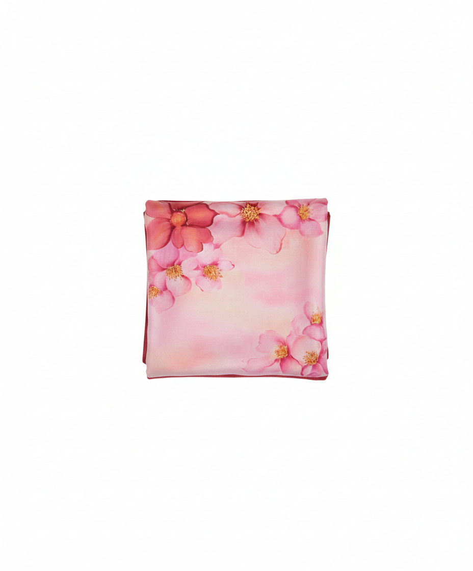 Red Blossom - Square Canvas